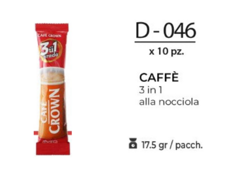 CAFFE 3 IN 1  ALLA NOCCIOLA 17GR D - 046