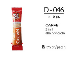 CAFFE 3 IN 1  ALLA NOCCIOLA 17GR D - 046
