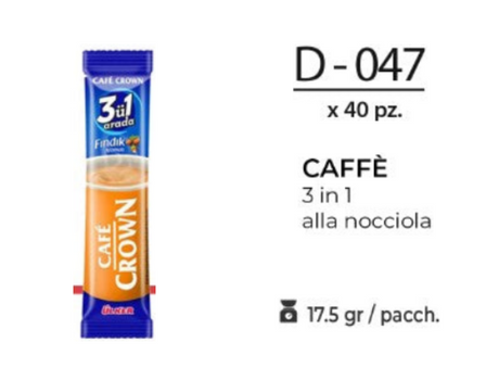 CAFFE 3 IN 1 ALLA NOCCIOLA 17GR D - 047