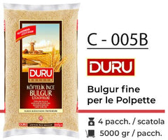 BULGUR FINE PER LE POLPETTE 5000 GR  C - 05B
